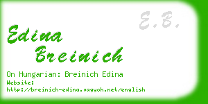 edina breinich business card